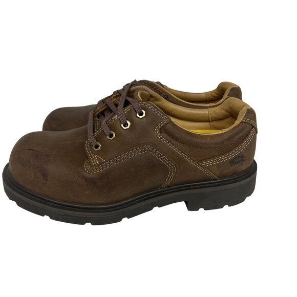 DAKOTA Men's Aluminum Toe Composite Plate Oxford Safety Shoes 1117QC Brown 12W - Picture 4 of 8